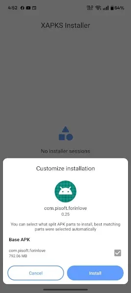 Screenshot of ForinLove Dating Simulation